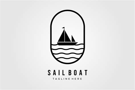 Simple Sail Boat Logo Vector Design Graphic By Ikershandy · Creative