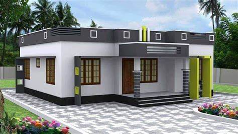 900 Sq Ft 2 Bedroom Single Floor Low Budget Modern House And Plan