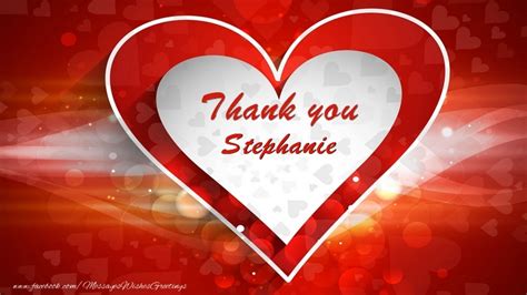 Thank You Stephanie Emoji And Hearts Greetings Cards Thank You For