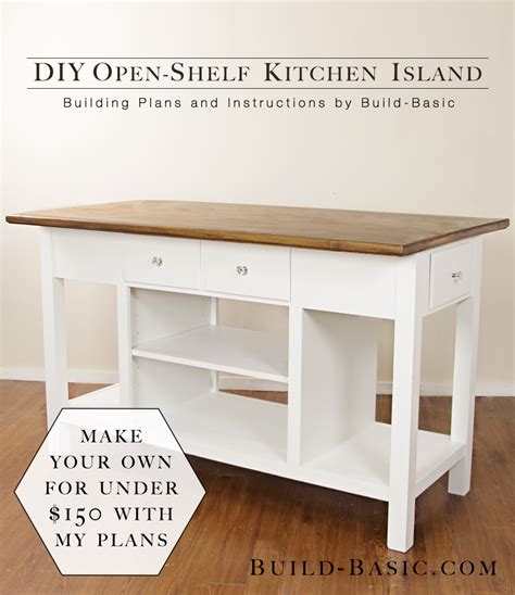 For building instructions and alternative materials, read on. Build a DIY Open-Shelf Kitchen Island ‹ Build Basic