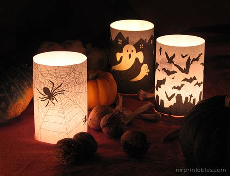 Halloween Candle Holders Mr Printables