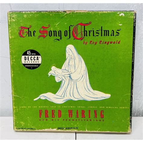 the song of christmas by fred waring and his pennsylvanians 45 s 3 record set etsy