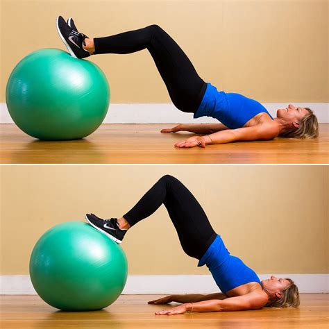 Butt Exercises For Exercise Ball Popsugar Fitness
