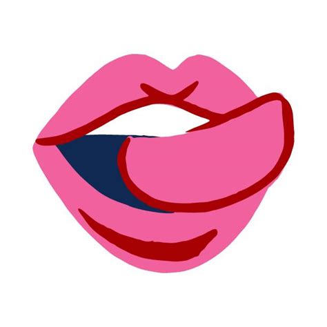 Woman Sticking Her Tongue Out Background Illustrations Royalty Free