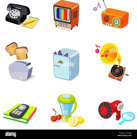 Various Household Objects Stock Photo Alamy