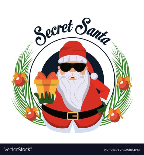 Cute Secret Santa Clip Art