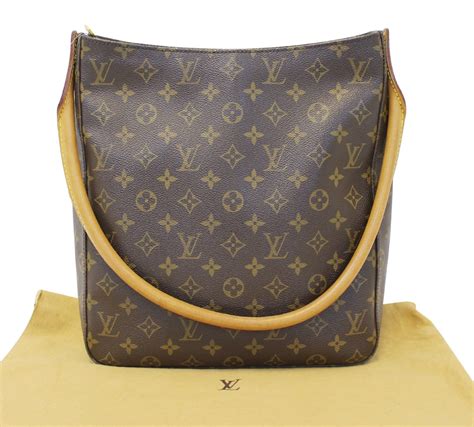 Authentic Louis Vuitton Monogram Canvas Looping Gm Shoulder Bag Tt1725