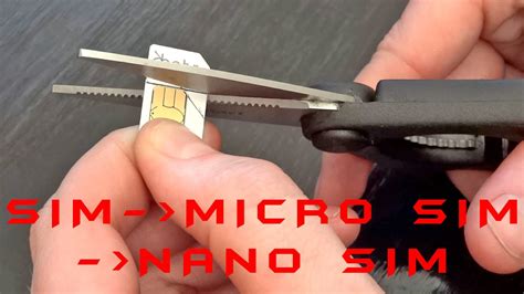 How To Cut A Sim Card Into Micro Sim And Nano Sim Card Template