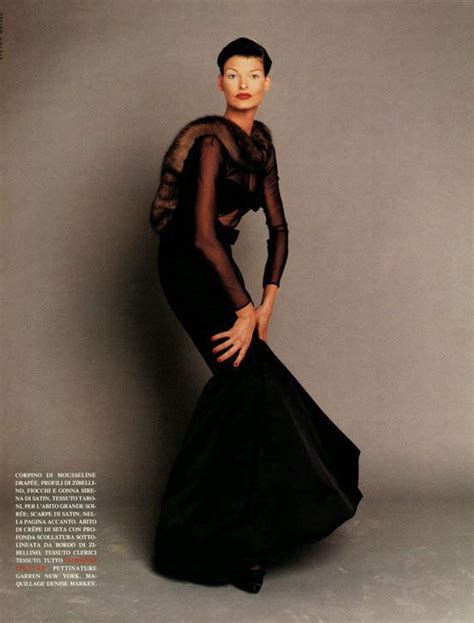 Linda Evangelista By Steven Meisel For Vogue Italia September 1992