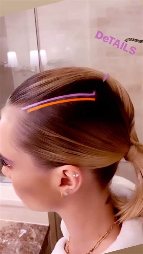 Cara Delevingnes Ribbon Hairstyle At Carnival Row 2019 Popsugar Beauty Photo 13