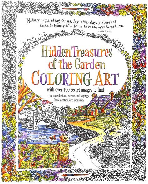 Hidden Treasures From The Garden Adult Coloring Books Series Koorong