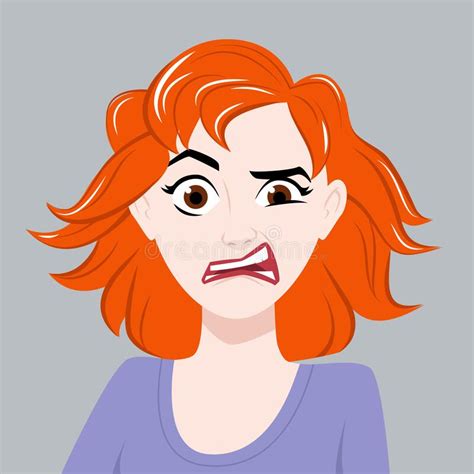 Disgusted Facial Expression Cartoon