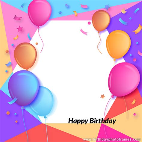Make your own birthday card to celebrate the day. Make your own birthday card with photo for free