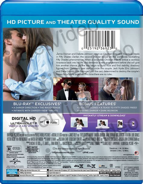 Fifty Shades Darker Blu Ray Dvd Digital Copy Blu Ray On Blu Ray Movie