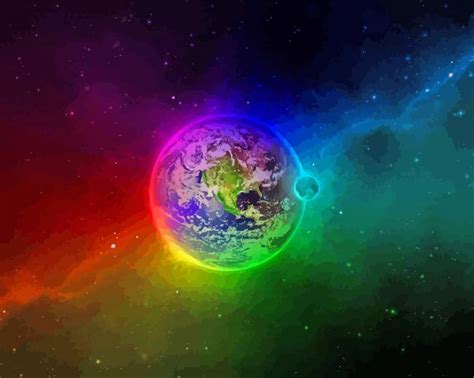 Earth Rainbow Planet Paint By Numbers Painting By Numbers
