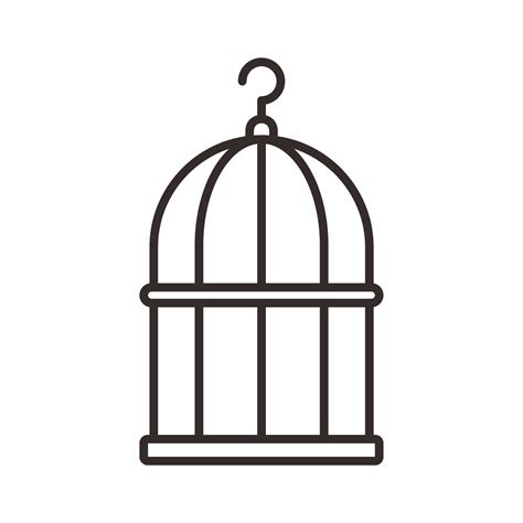 Bird Cage Outline Style Icon 13296751 Vector Art At Vecteezy