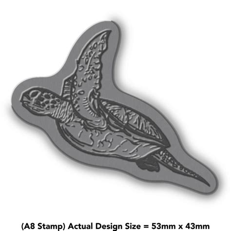 Sea Turtle Unmounted Rubber Stamp Rs006611 Ebay