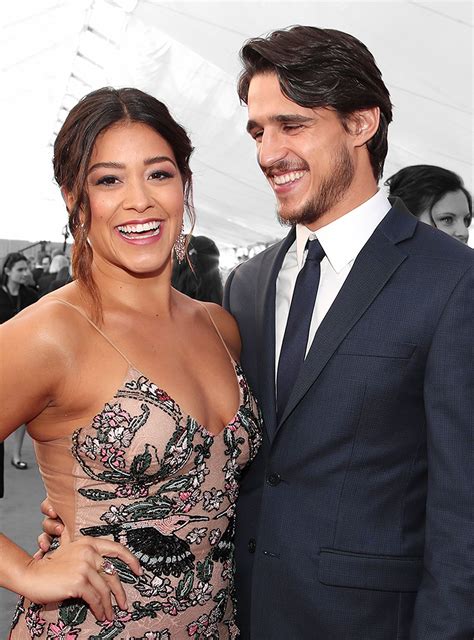 gina rodriguez looks very happy and very engaged on trip with joe locicero gina rodriguez