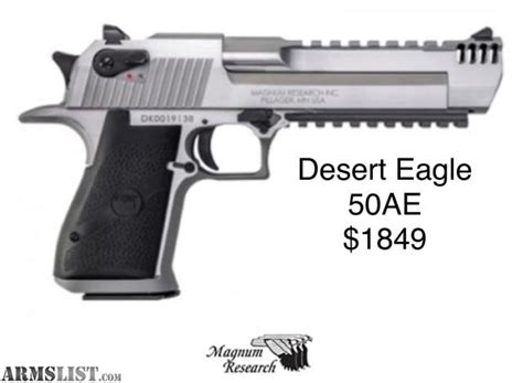 Armslist For Sale Magnum Research Desert Eagle 50 Ae
