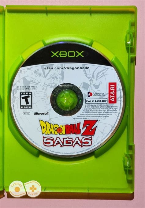 Dragon Ball Z Sagas Og Xbox Original Xbox Game Ntsc English