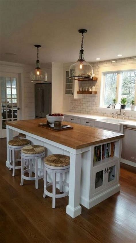 Kitchen Island With Seating Youll Love In 2020 Scandinavian Kitchen