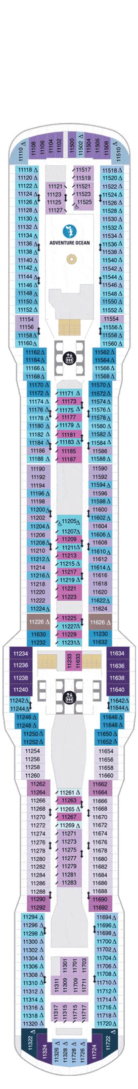 Odyssey of the Seas Deck plan & cabin plan