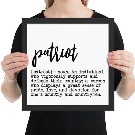 Patriot Definition Print File Patriot Sign Military T Military