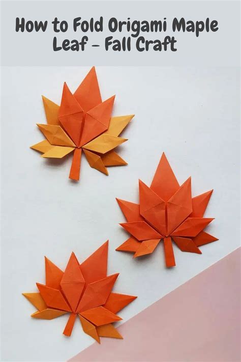 Origami Maple Leaf How To Do Origami Origami Easy Origami Crafts
