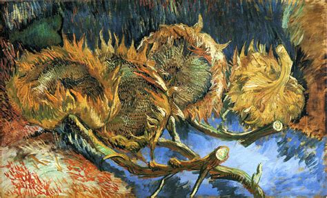 The national gallery, trafalgar square, london, wc2n 5dn bouquet of sunflowers. Still Life with Four Sunflowers, 1887 - Vincent van Gogh ...