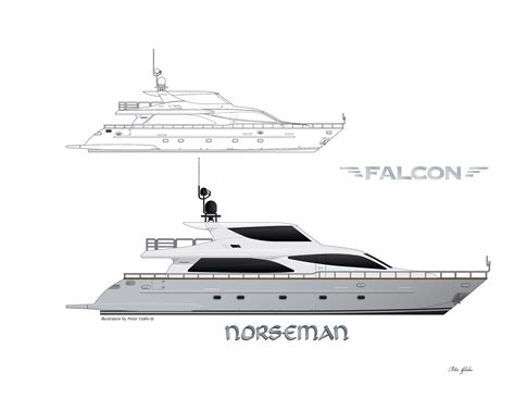 250 Yacht Illustrations And Line Drawings On Behance