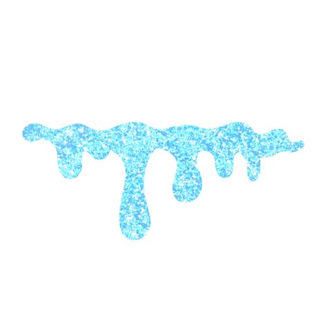 Blue Glitter Dripping 13528633 Png