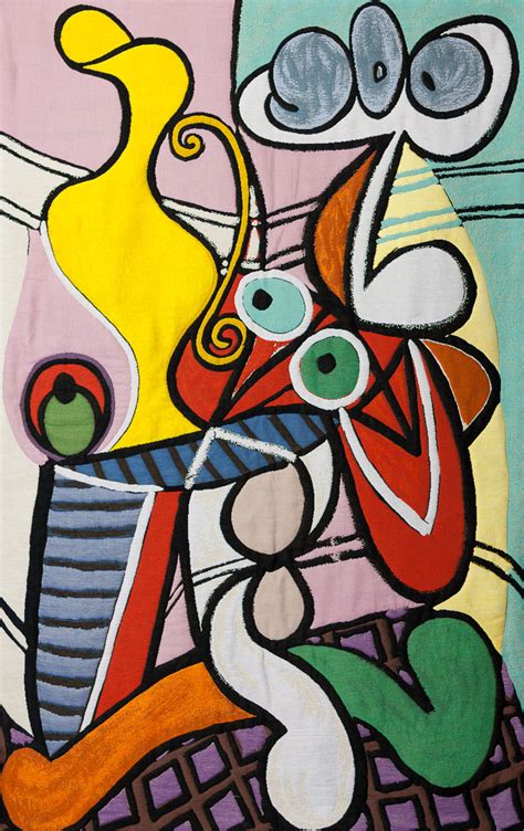 'great still life on pedestal' was created in 1931 by pablo picasso in surrealism style. Pablo Picasso tapestry or plaid : Large still life with ...