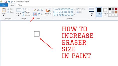 How To Increase Eraser Size In Paint In Laptop 2021