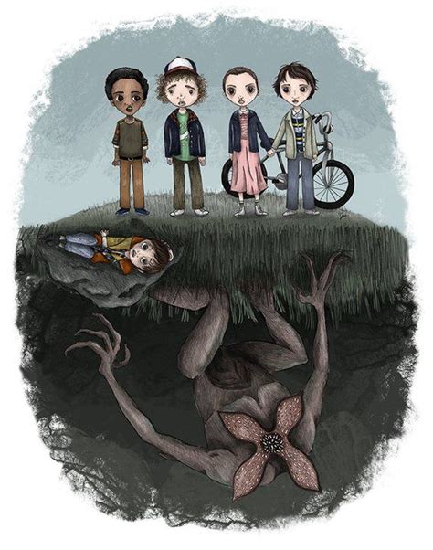 Stranger Things Giclée Ilustración Print Etsy España Stranger