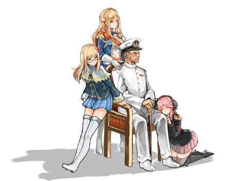 Admiral Hood Richelieu And Tirpitz Warship Girls R Drawn By K Danbooru