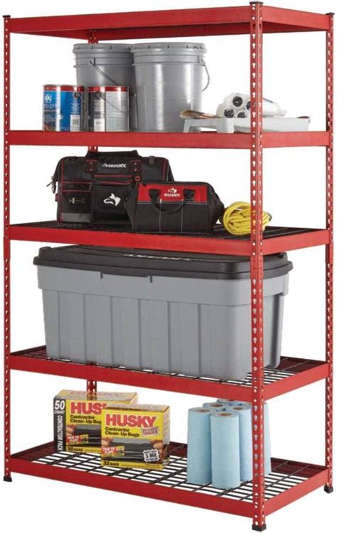 Husky 4 Tier Industrial Duty Steel Freestanding Garage Storage Shelving