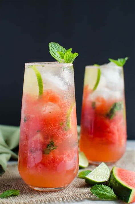 Quick And Eay Refreshing Watermelon Mojito Healthy