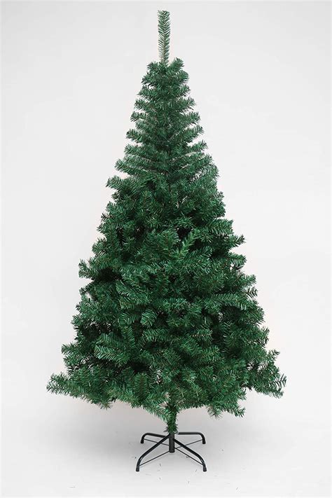 Evre Christmas Green Tree 5ft 6ft 7ft Artificial Tree With Metal
