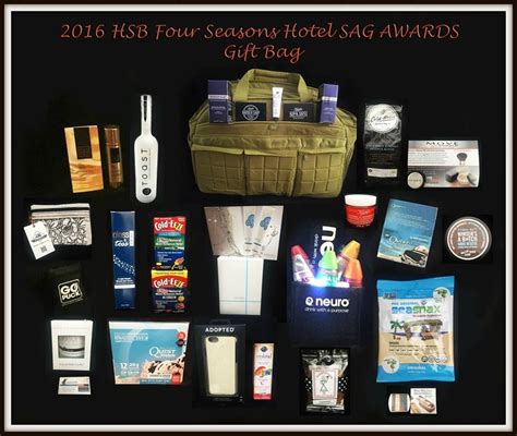 Hollywood Swag Bag Four Seasons Hotel T Bag For Sag Award Nominees