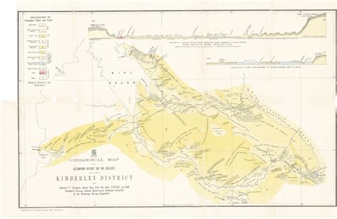 Geological Map To Accompany Report On The Geology Of The Kimberley
