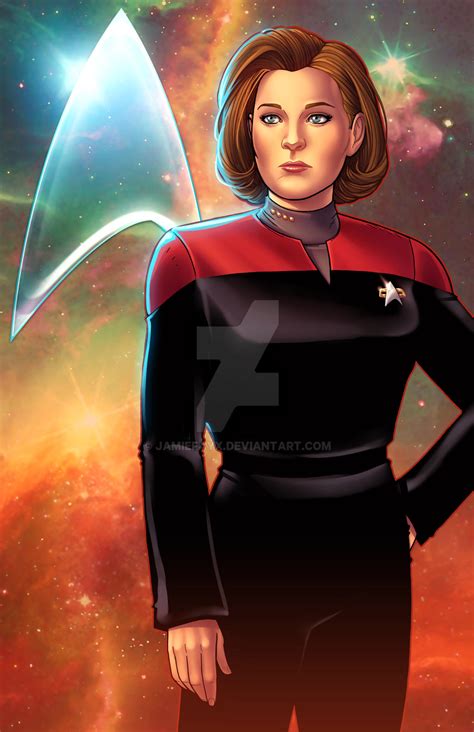 Captain Kathryn Janeway Star Trek Voyager By Jamiefayx On Deviantart