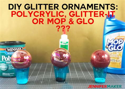 Diy Glitter Ornaments With Layered Vinyl Glitter Ornaments Diy