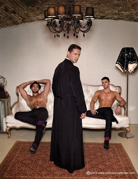 Naked Priests Featured In Orthodox Calendar 2014 Photo 01 Starmometer