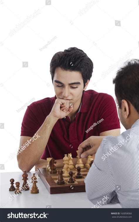 Two Men Playing Chess Stock Photo 163058066 Shutterstock