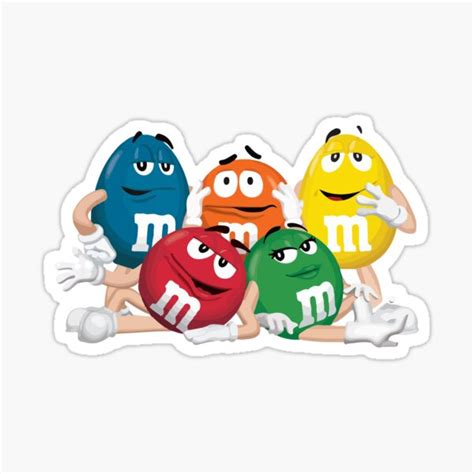 Mandm Character Collection Sticker For Sale By Nimxl Redbubble