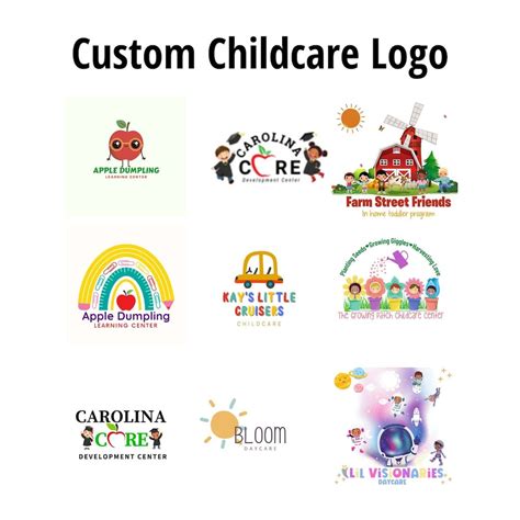 Childcare Logo Daycare Logo Preschool Logo Logo Design Etsy Daycare