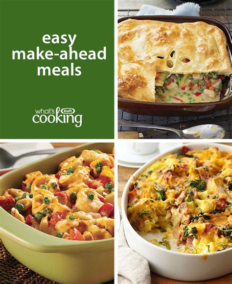 Home Kraft Canada Cooking Make Ahead Meals Easy Healthy Recipes