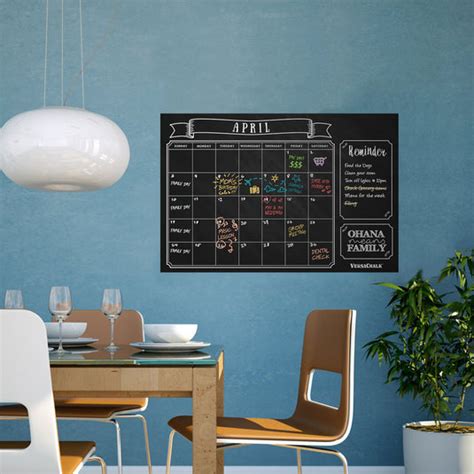 Chalkboard Wall Calendar Versachalk