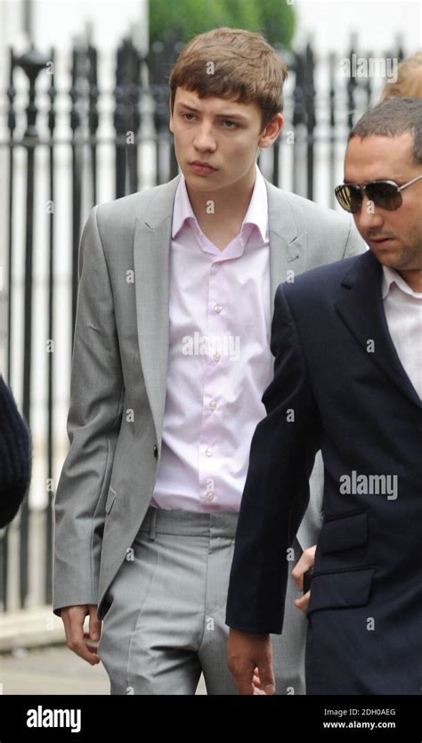 Eastenders Actor Charlie G Hawkins At The Funeral Of Ben Kinsella At