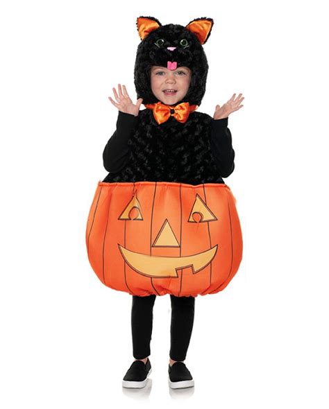 Halloween Cat With Pumpkin Toddler Costume Buy Horror